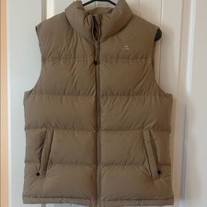 Women's Tan Puffer Vest